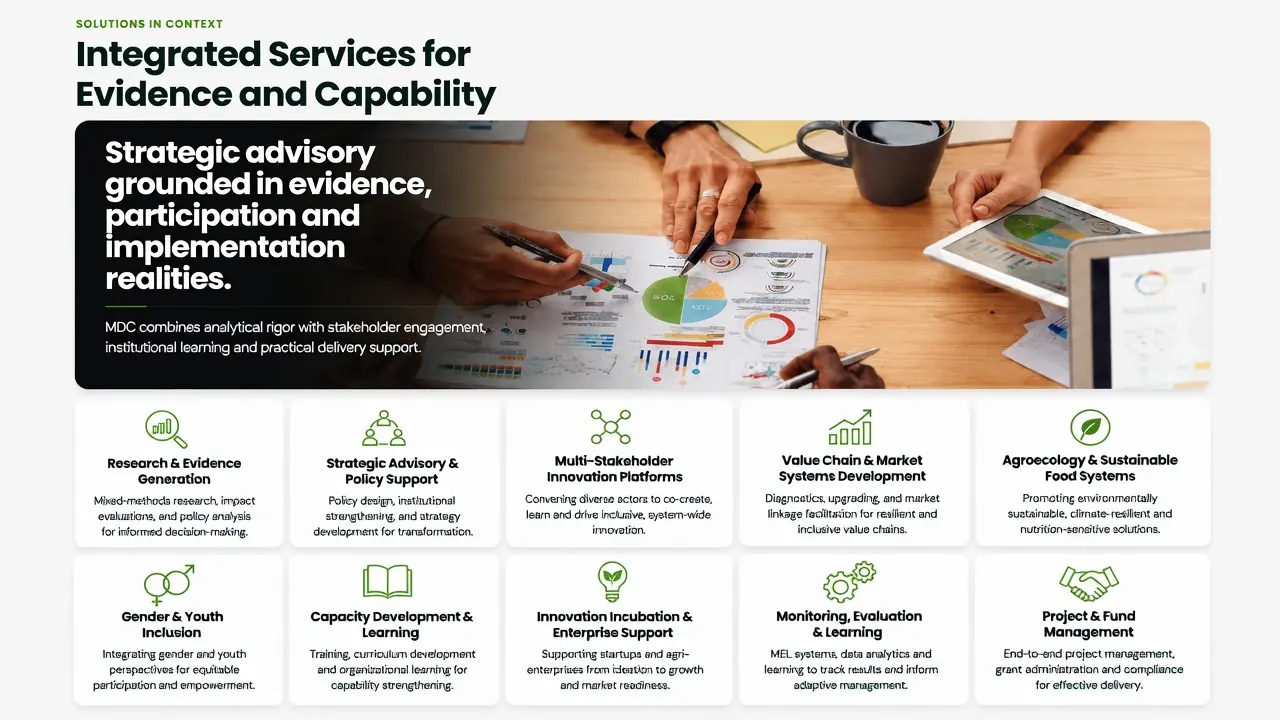 Integrated MDC services designed to work together